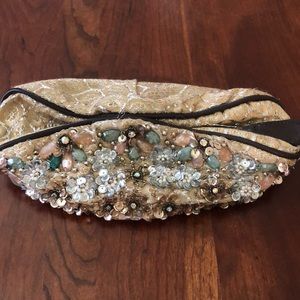 Anthropologie sequin clutch